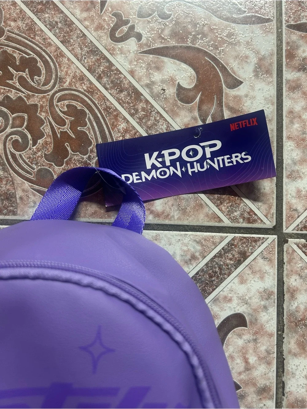 Netflix K-POP Demon Hunters Kids Backpack - Purple with Multicolor Characters